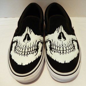 Vans Skull Slip On Unisex Men Sz 7 Women Sz 8.5